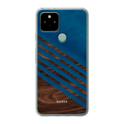 Blue Wood - Google Pixel 5 Handyhülle Soft case