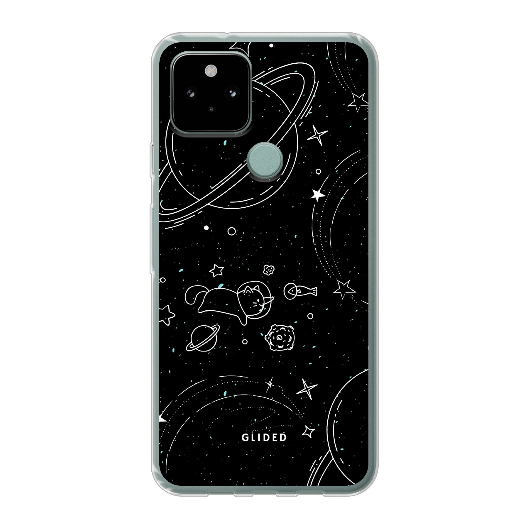 Cosmic Cat - Google Pixel 5 Handyhülle Soft case