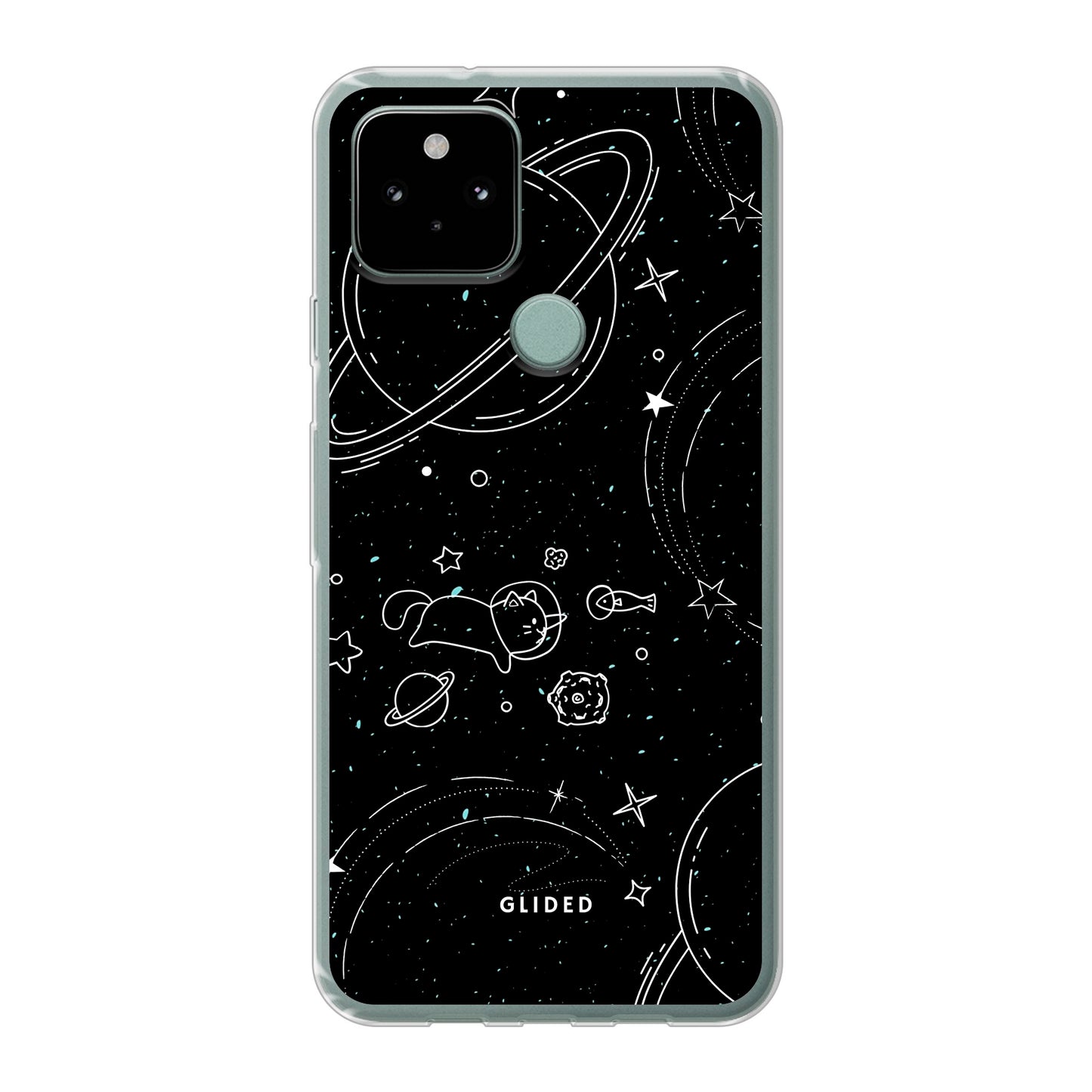 Cosmic Cat - Google Pixel 5 Handyhülle Tough case