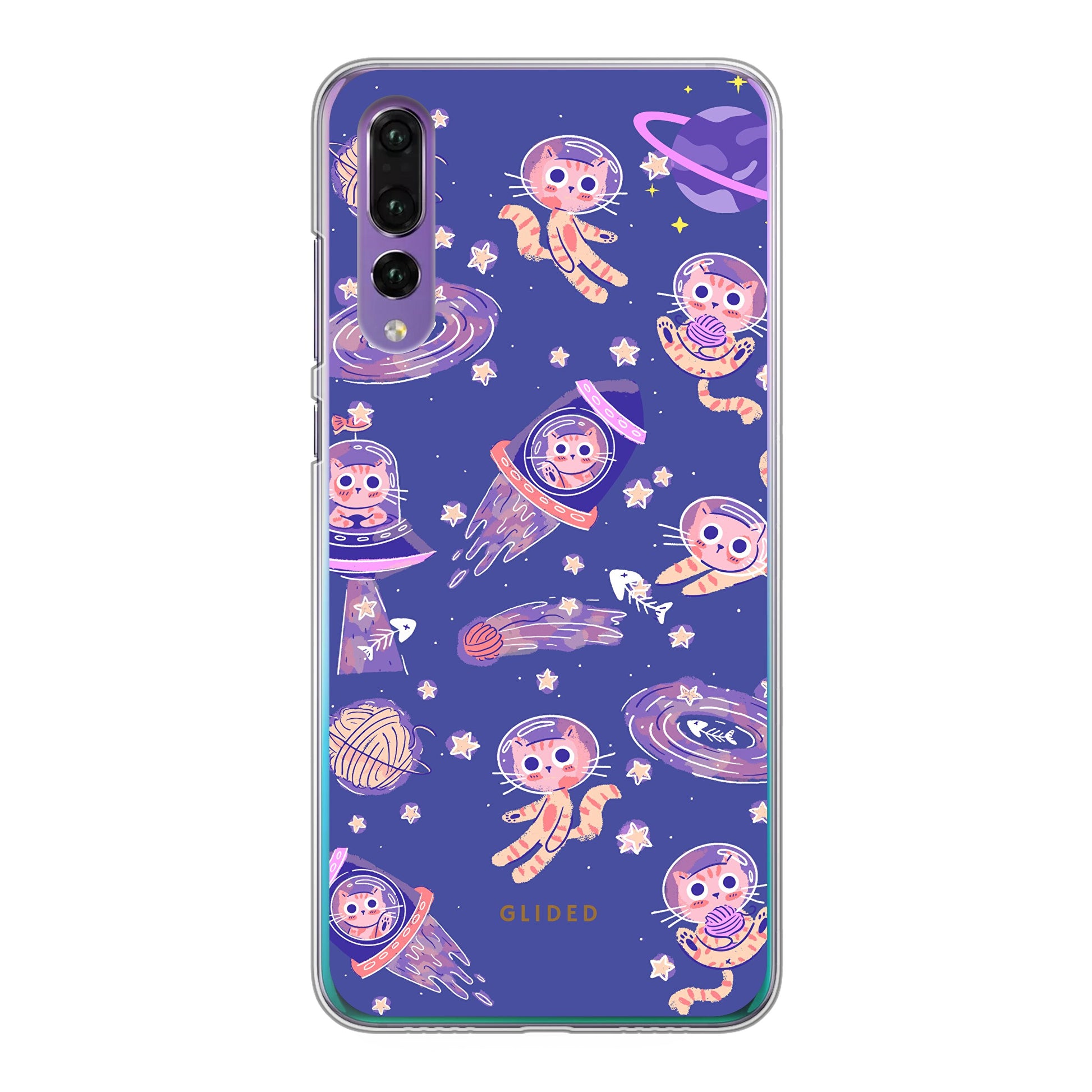 Space Cat - Huawei P30 Handyhülle Hard Case