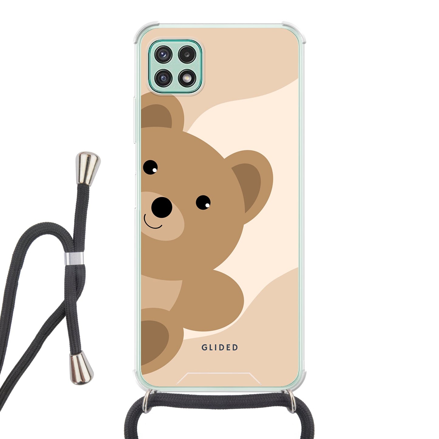 BearLove Right - Samsung Galaxy A22 5G Handyhülle Crossbody case mit Band