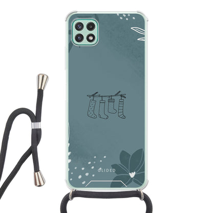 Cozy - Samsung Galaxy A22 5G Handyhülle Crossbody case mit Band