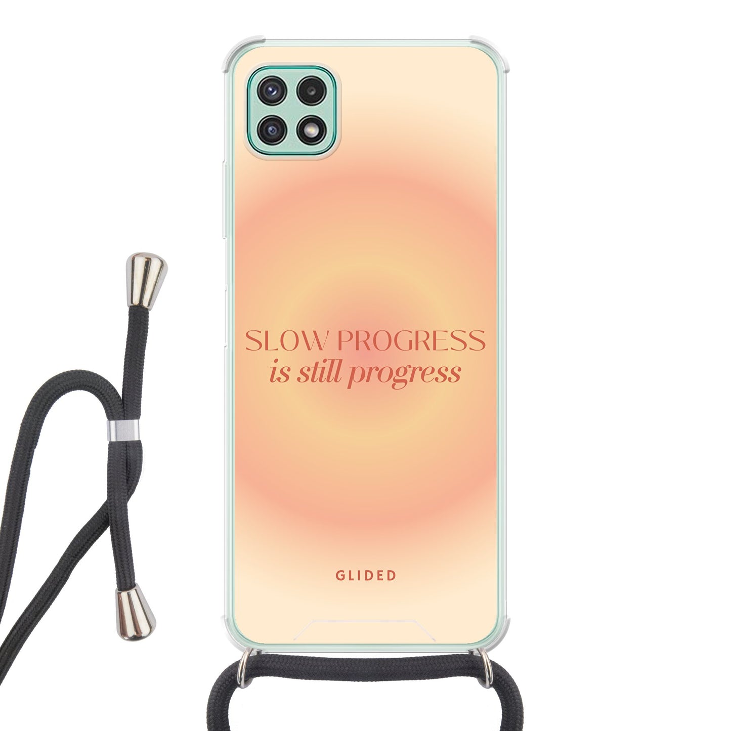 Progress - Samsung Galaxy A22 5G Handyhülle Crossbody case mit Band