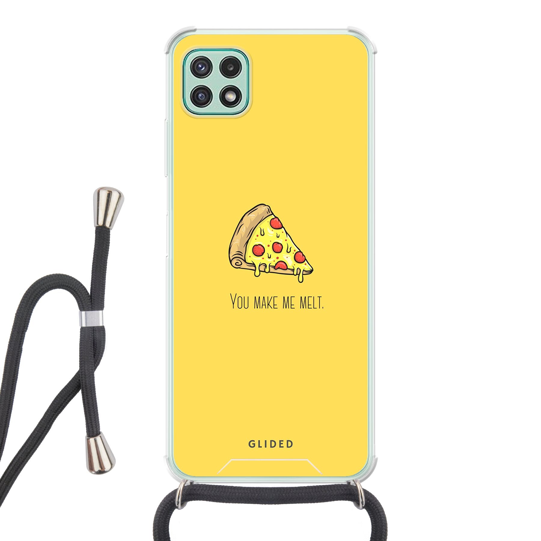 Flirty Pizza - Samsung Galaxy A22 5G - Crossbody case mit Band