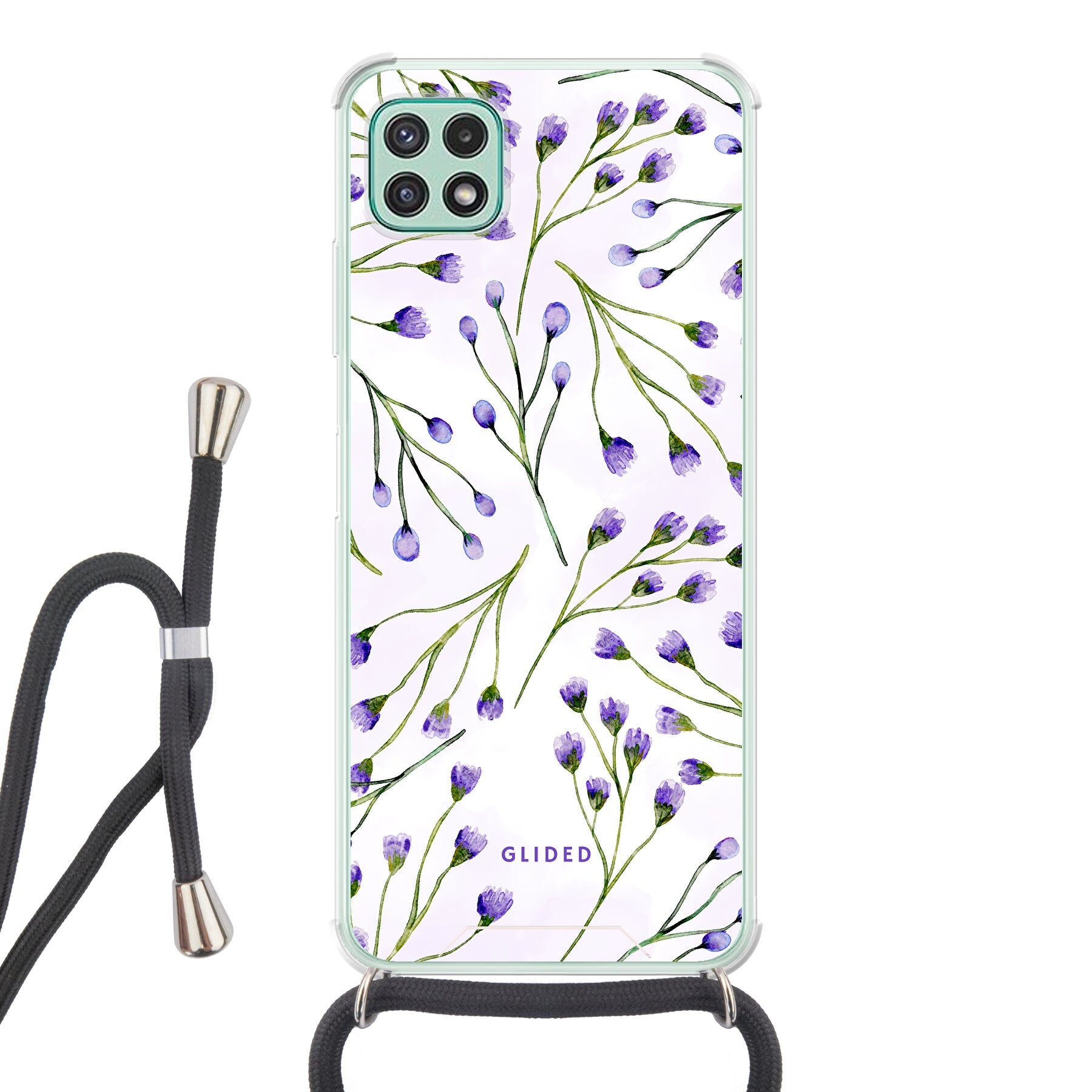 Violet Garden - Samsung Galaxy A22 5G Handyhülle Crossbody case mit Band