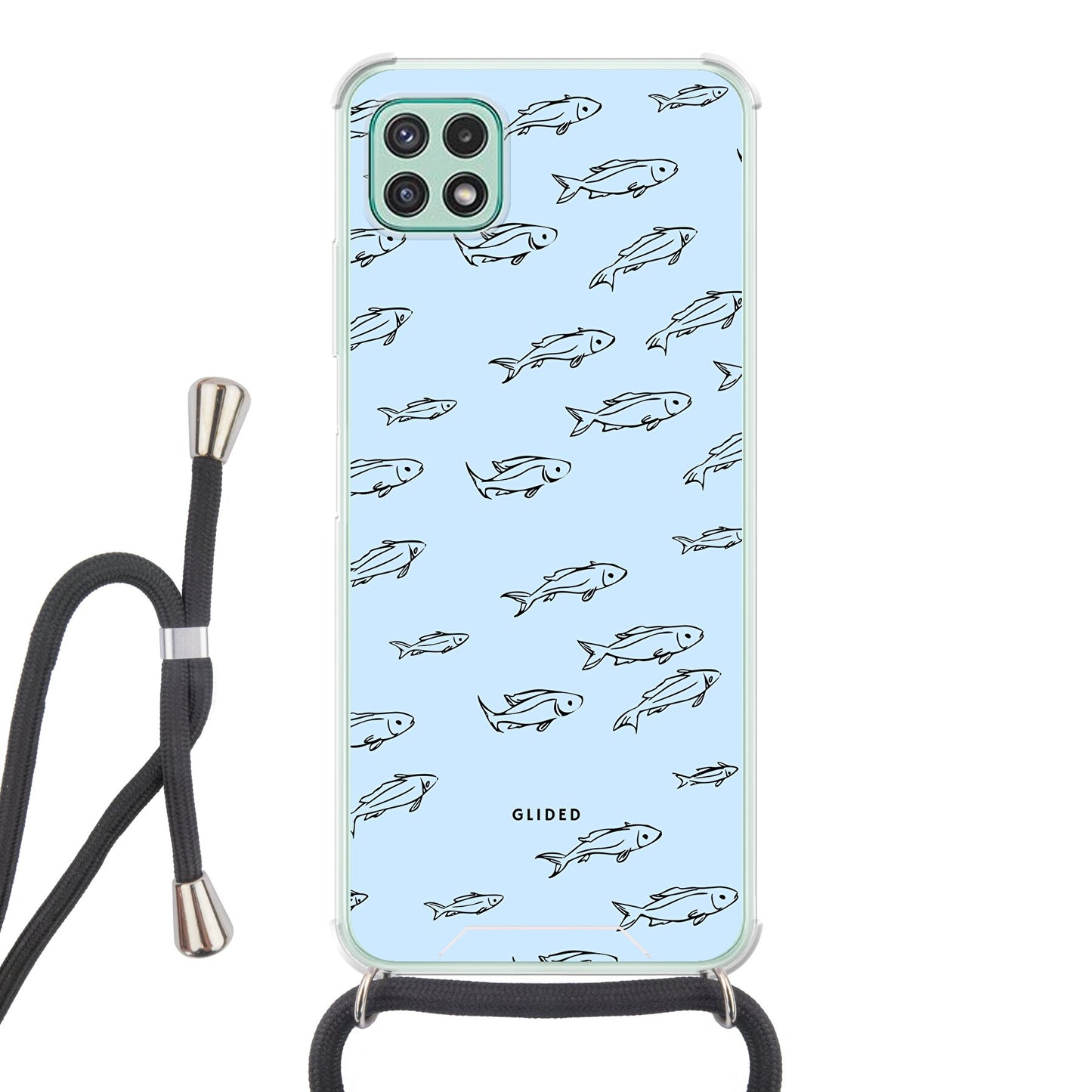 Fishy - Samsung Galaxy A22 5G Handyhülle Crossbody case mit Band