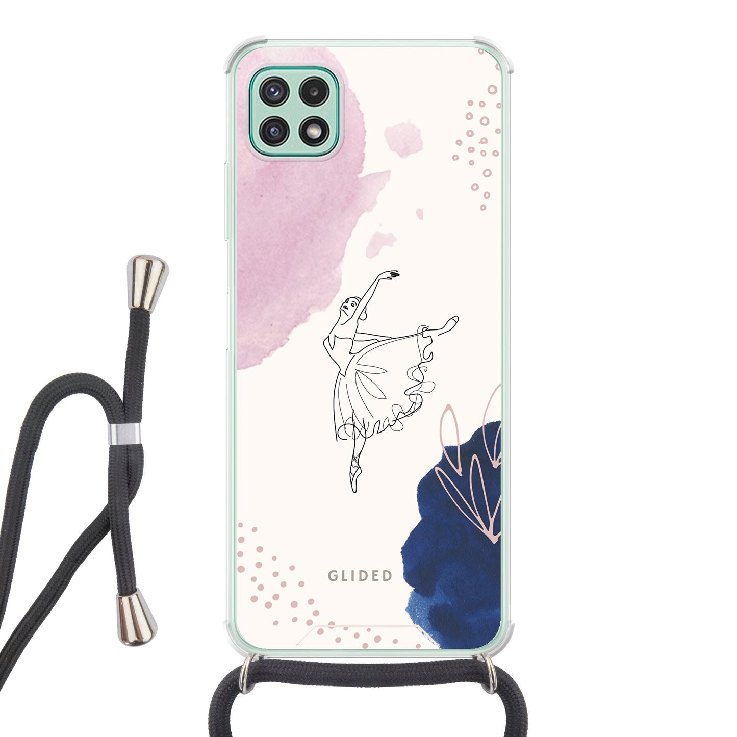 Grace - Samsung Galaxy A22 5G Handyhülle Crossbody case mit Band