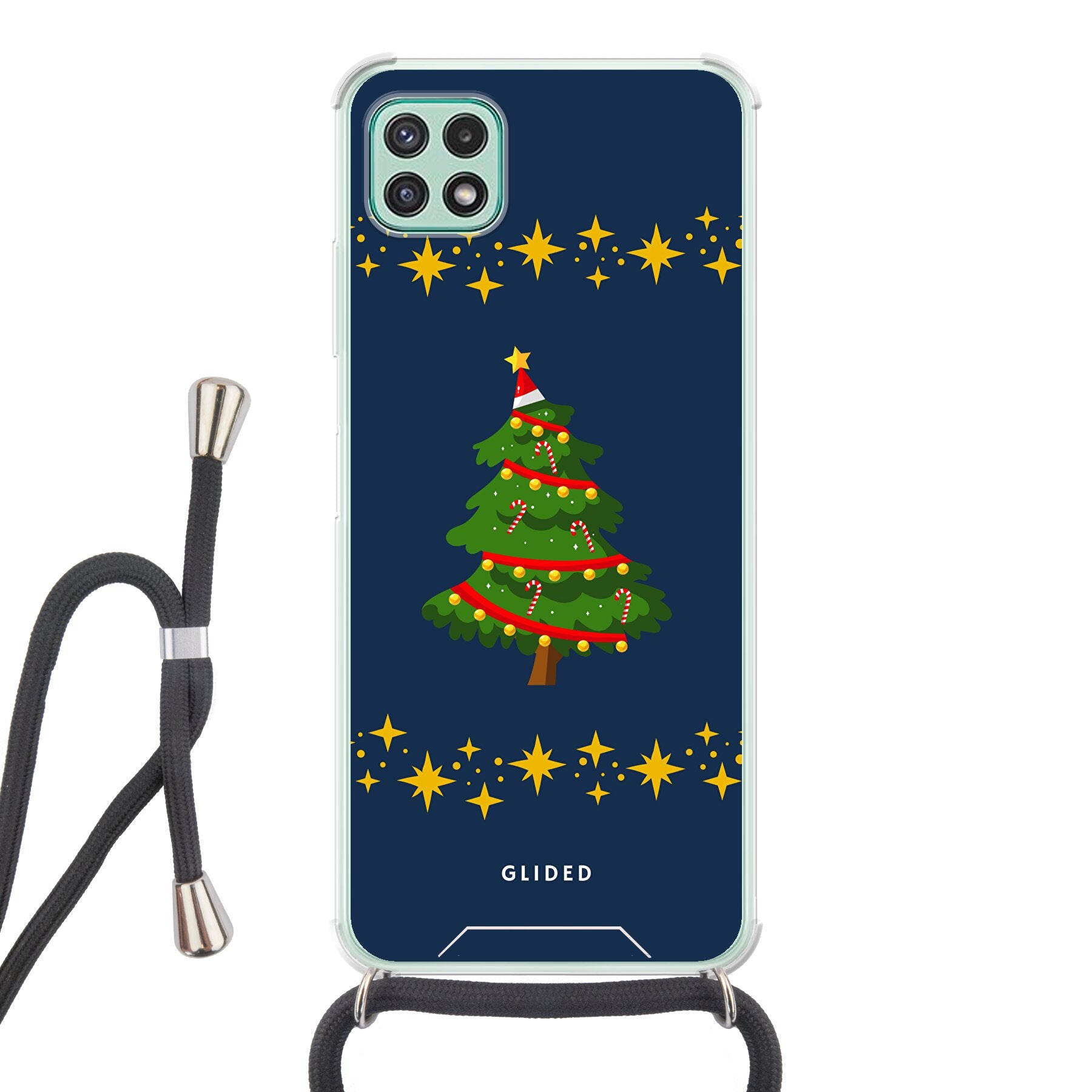 Christmas Tree - Samsung Galaxy A22 5G Handyhülle Crossbody case mit Band