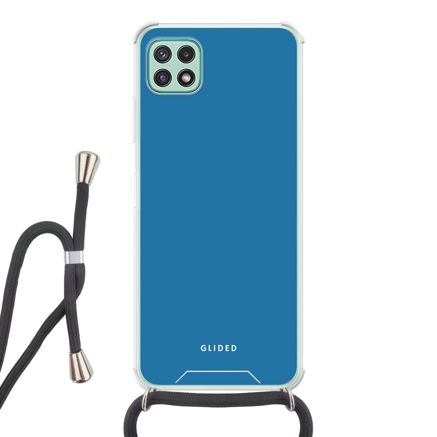 Blue Delight - Samsung Galaxy A22 5G Handyhülle Crossbody case mit Band