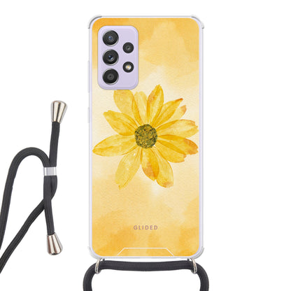 Yellow Flower - Samsung Galaxy A52 / A52 5G / A52s 5G Handyhülle Crossbody case mit Band