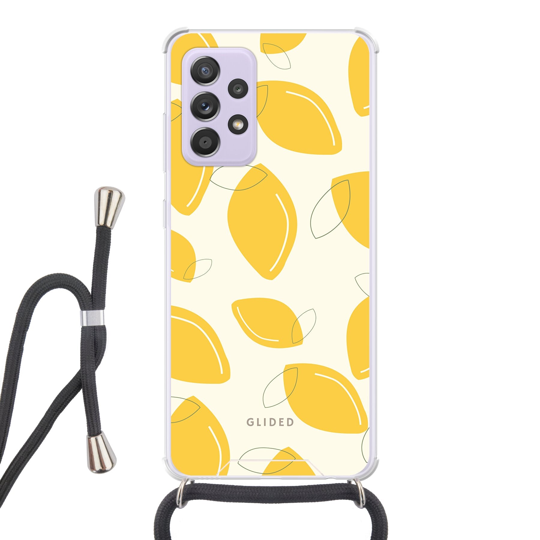 Abstract Lemon - Samsung Galaxy A52 / A52 5G / A52s 5G - Crossbody case mit Band