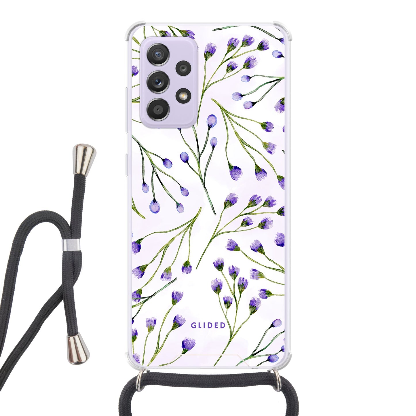 Violet Garden - Samsung Galaxy A52 / A52 5G / A52s 5G Handyhülle Crossbody case mit Band