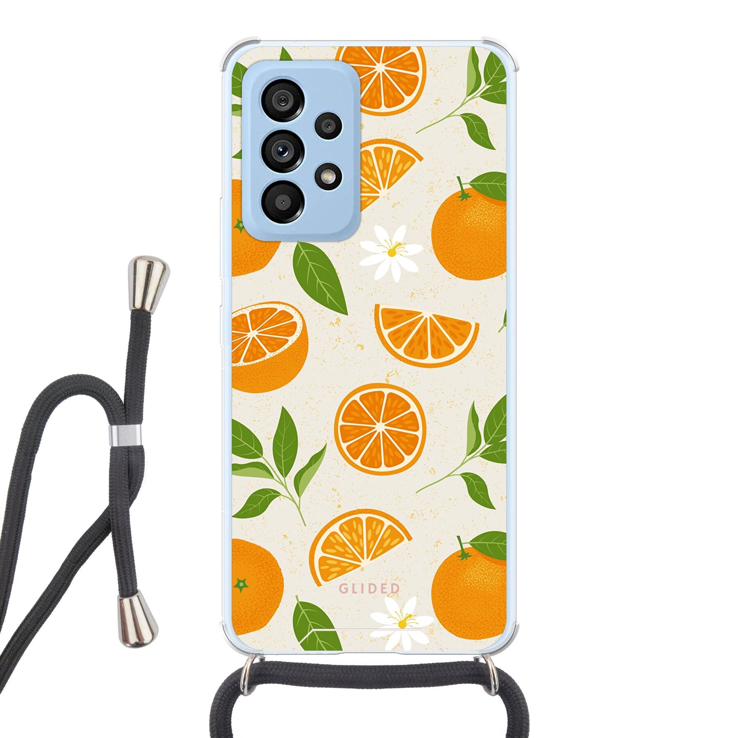 Tasty Orange - Samsung Galaxy A53 5G Handyhülle Crossbody case mit Band