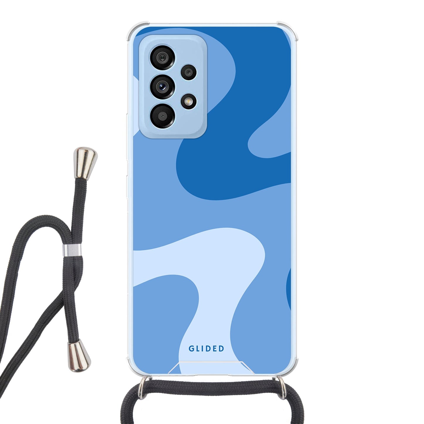 Blue Wave - Samsung Galaxy A53 5G Handyhülle Crossbody case mit Band