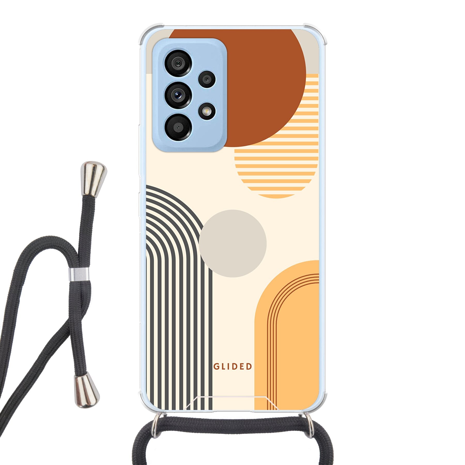 Abstraction - Samsung Galaxy A53 5G Handyhülle Crossbody case mit Band