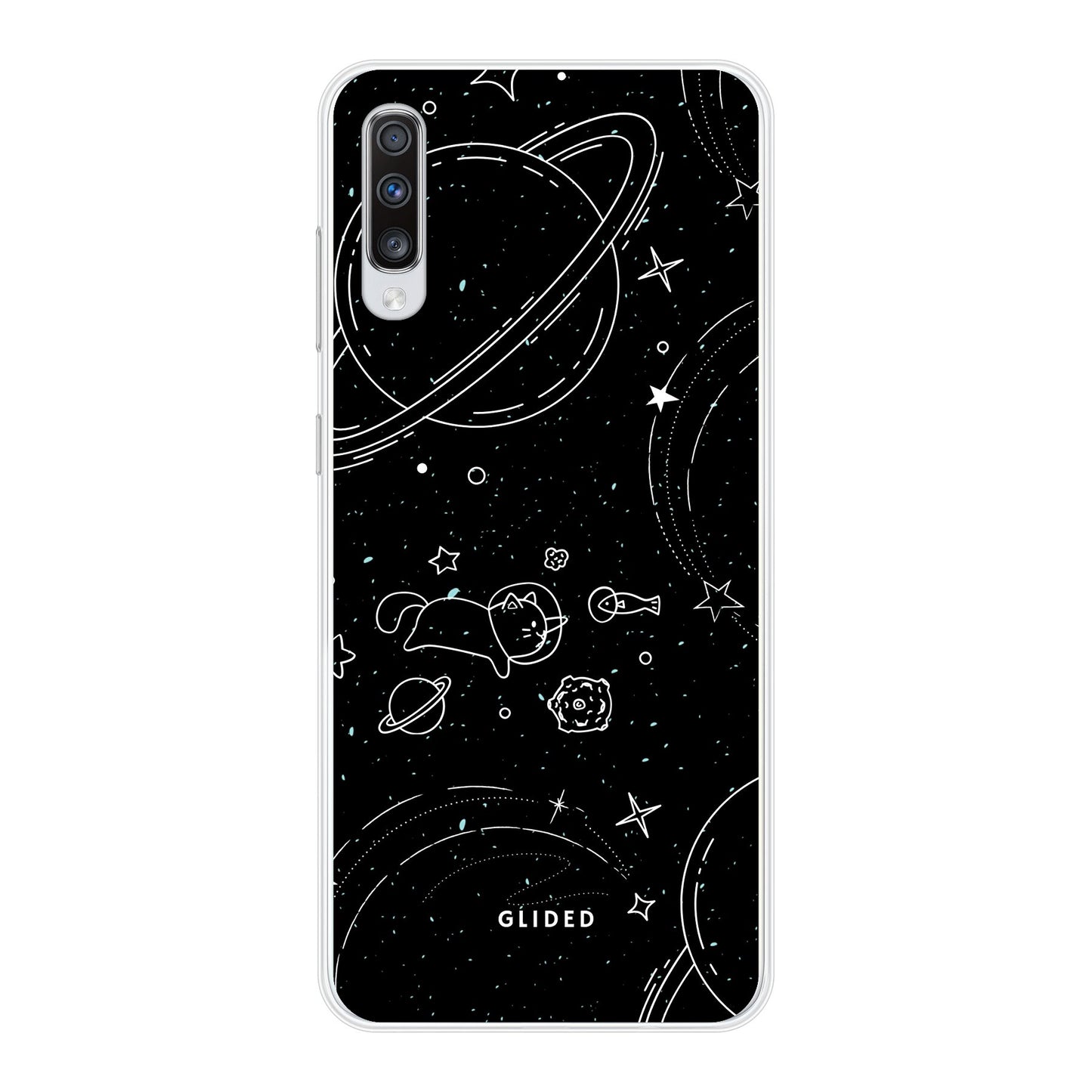 Cosmic Cat - Samsung Galaxy A70 Handyhülle Soft case