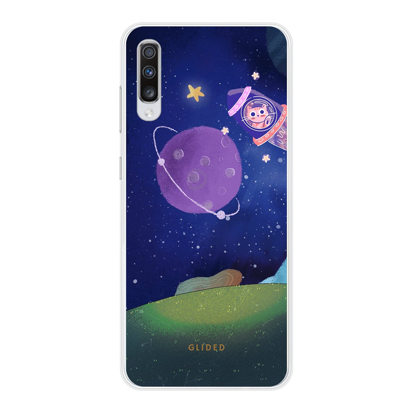 Galaxy Cat - Samsung Galaxy A70 Handyhülle Soft case