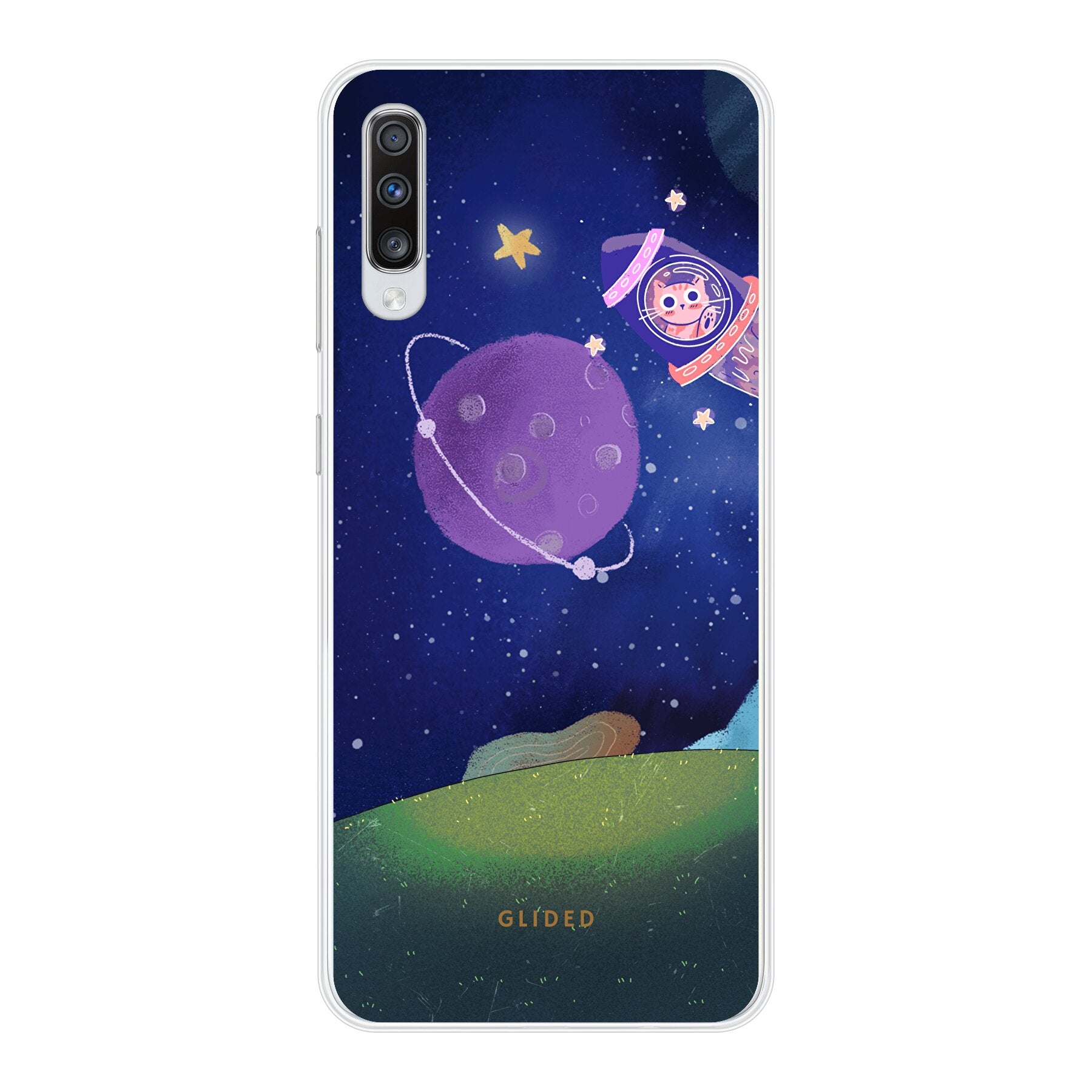 Galaxy Cat - Samsung Galaxy A70 Handyhülle Soft case