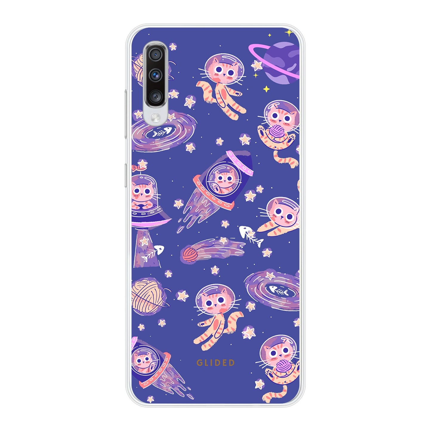 Space Cat - Samsung Galaxy A70 Handyhülle Soft case