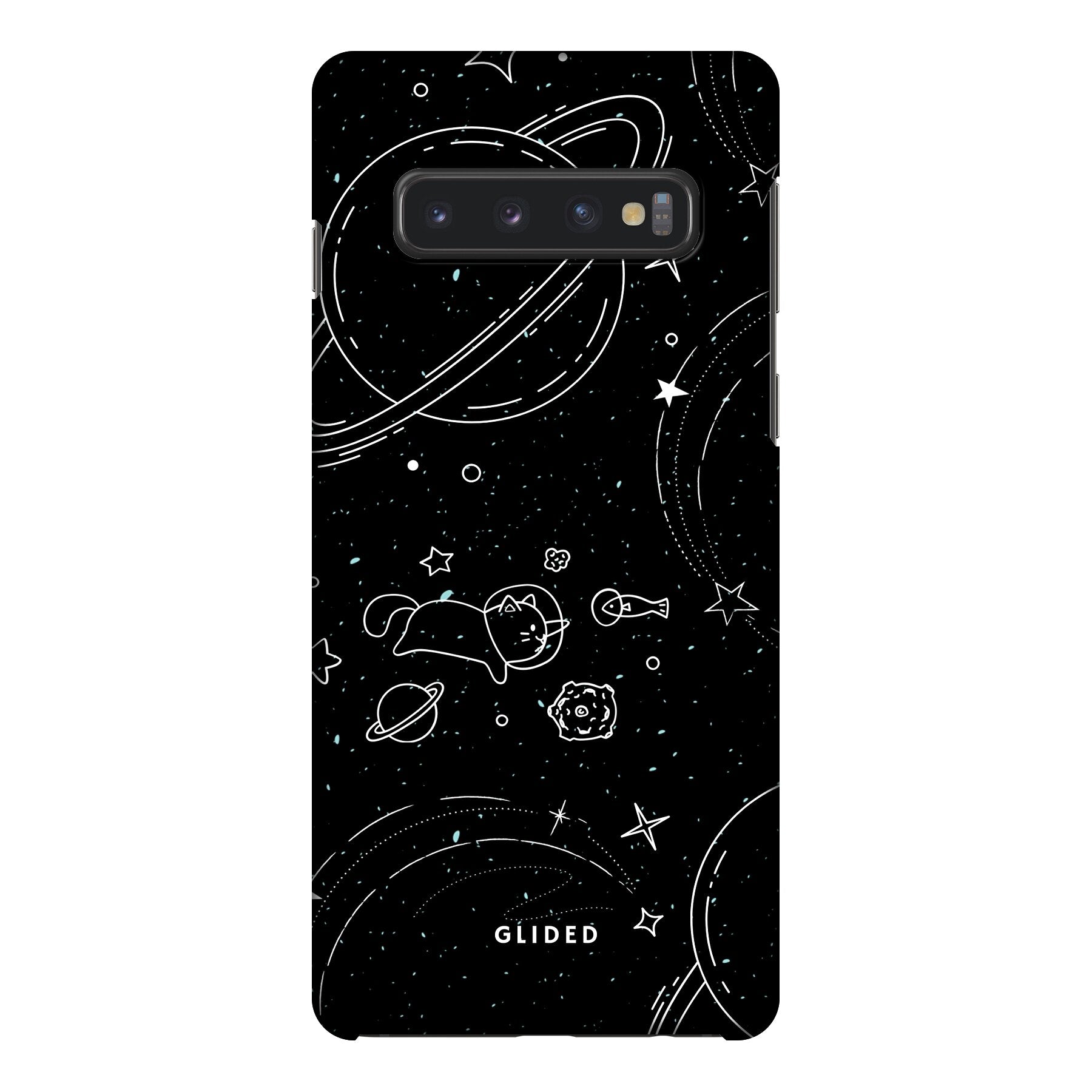 Cosmic Cat - Samsung Galaxy S10 Handyhülle Hard Case