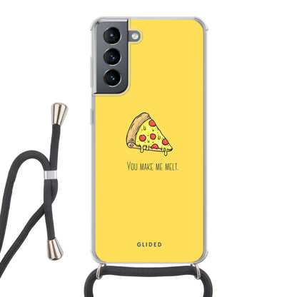 Flirty Pizza - Samsung Galaxy S21 5G - Crossbody case mit Band
