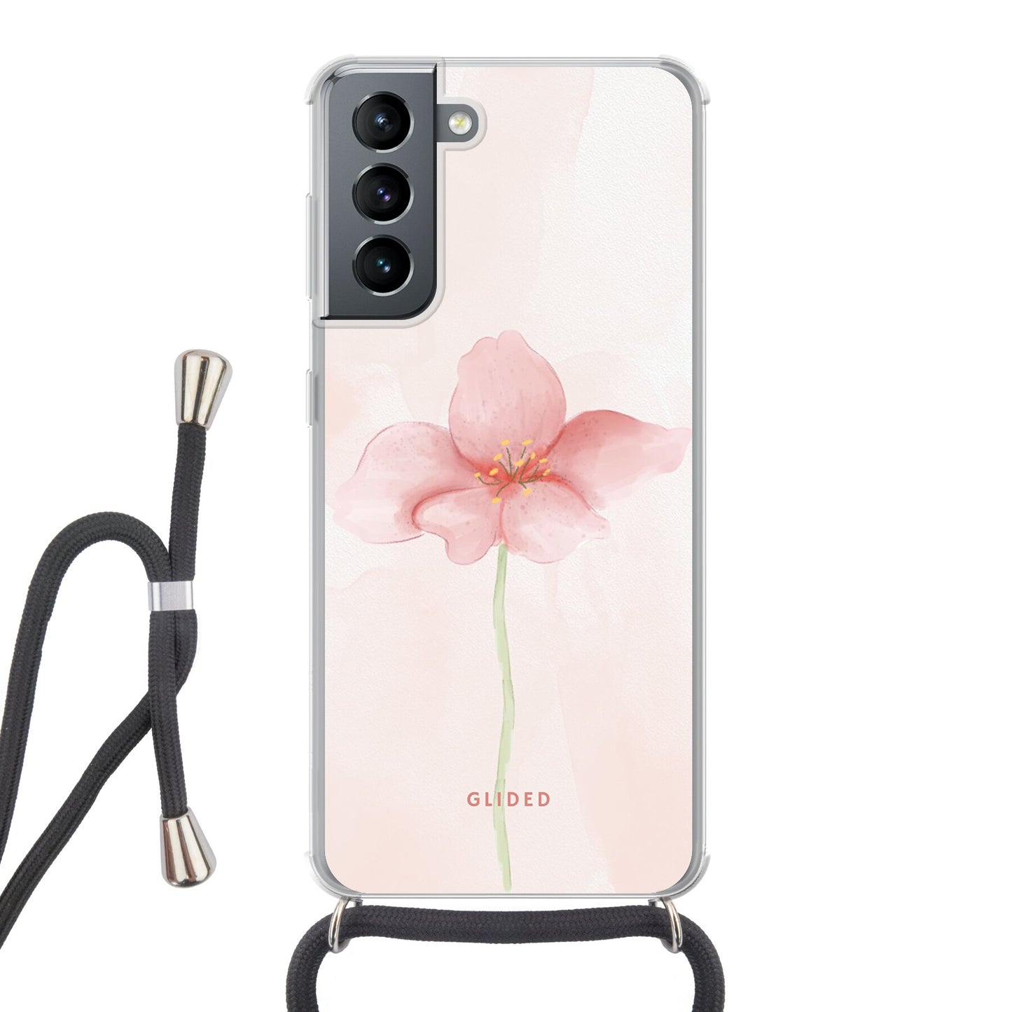 Pastel Flower - Samsung Galaxy S21 5G Handyhülle Crossbody case mit Band