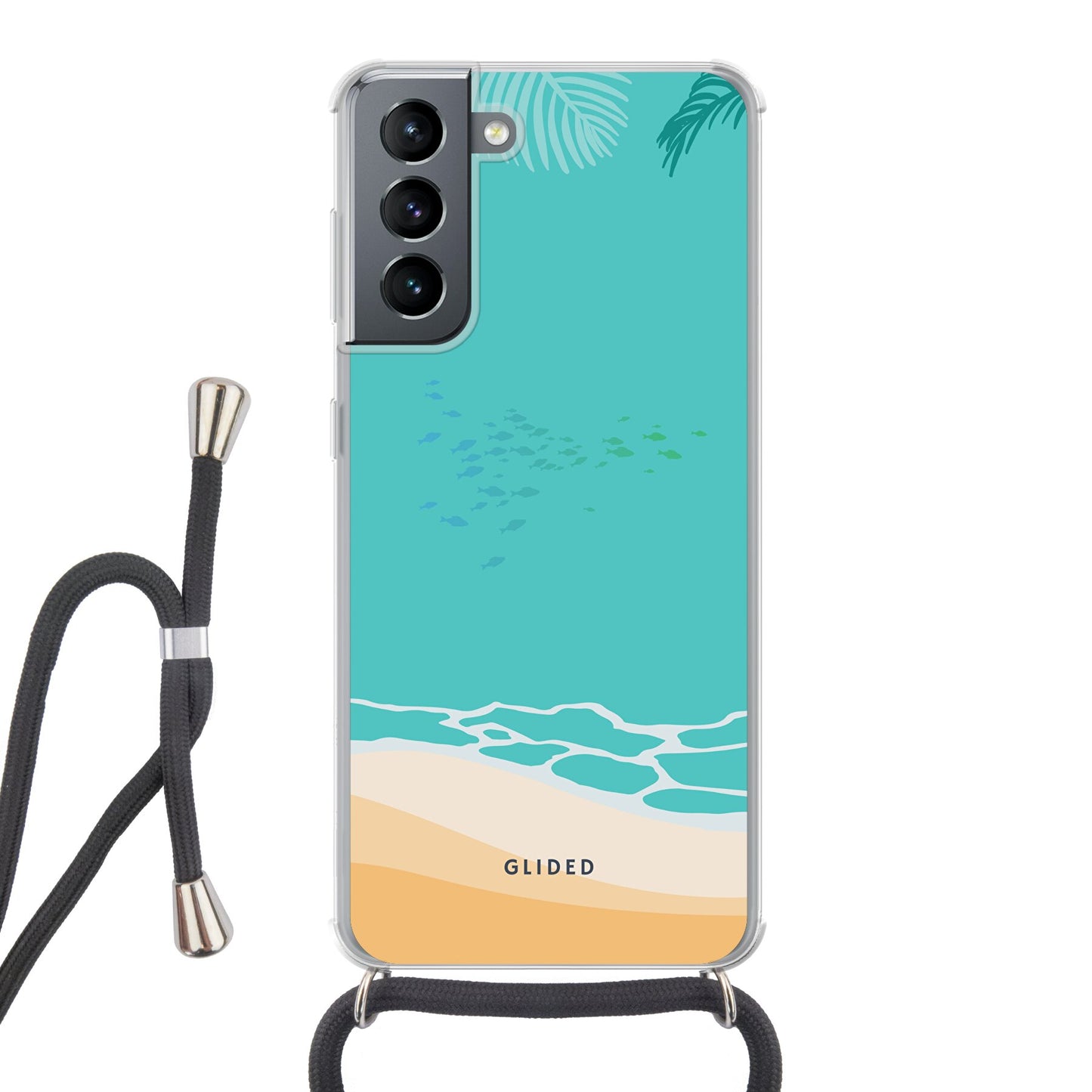 Beachy - Samsung Galaxy S21 5G Handyhülle Crossbody case mit Band