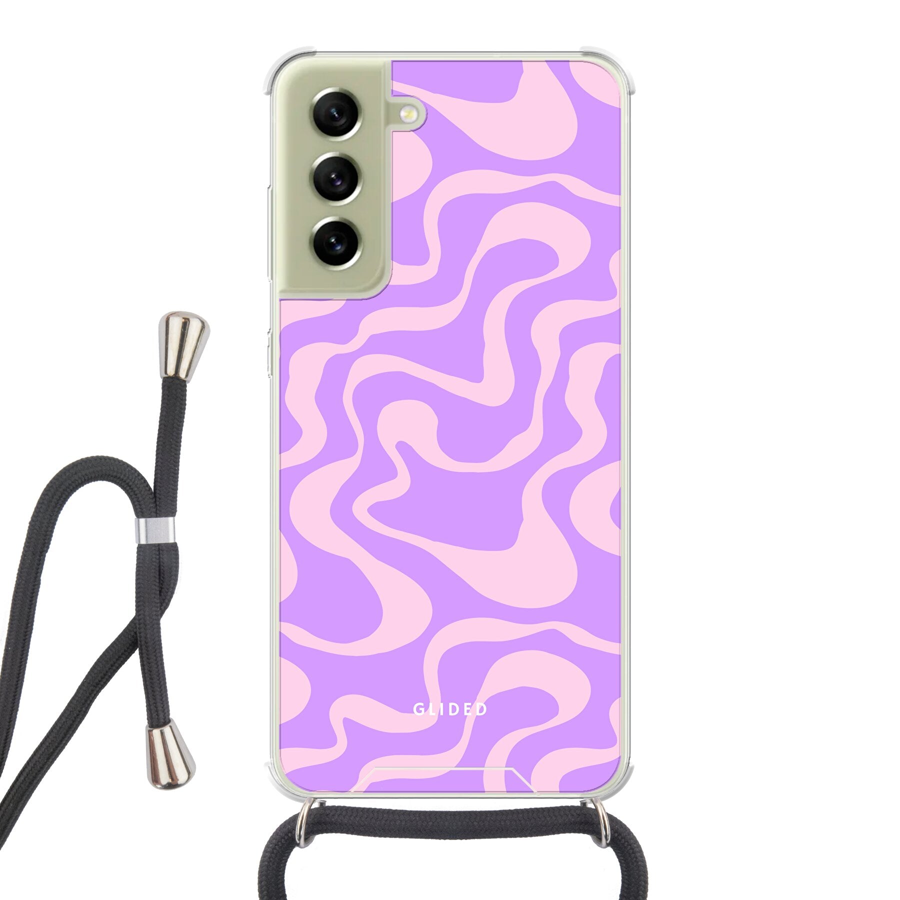 Purple Wave - Samsung Galaxy S21 FE Handyhülle Crossbody case mit Band