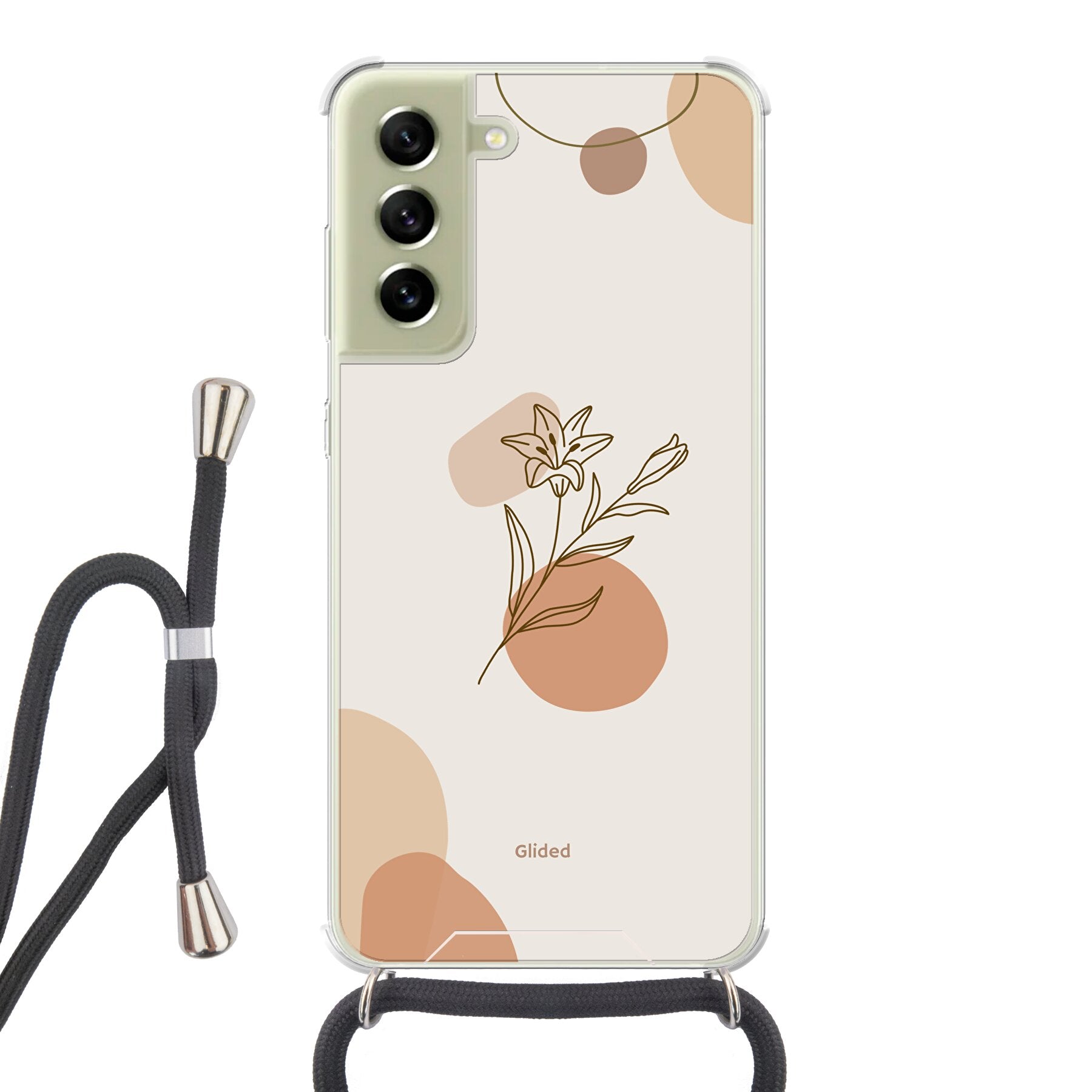 Flora - Samsung Galaxy S21 FE Handyhülle Crossbody case mit Band