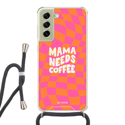 Coffee Mom - Samsung Galaxy S21 FE - Crossbody case mit Band