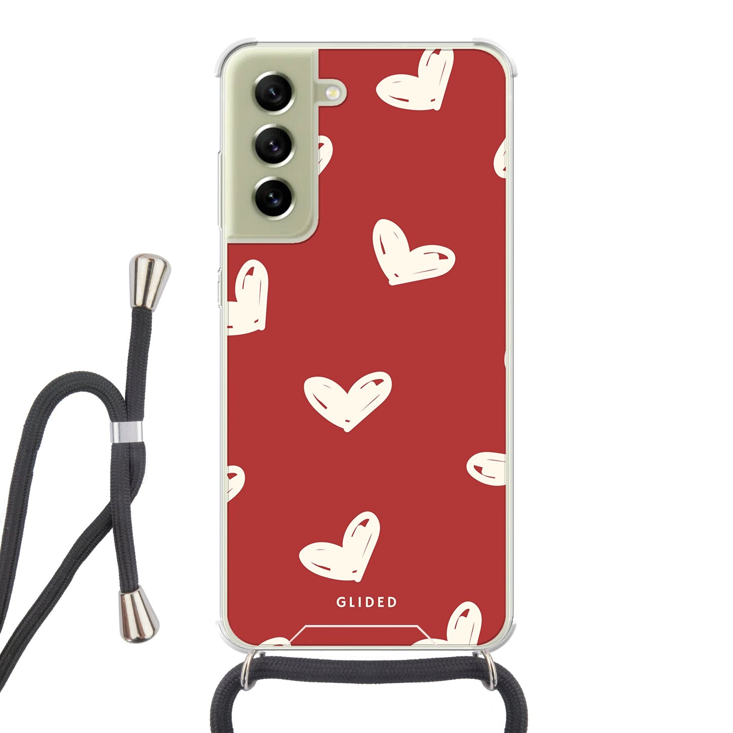 Red Love - Samsung Galaxy S21 FE - Crossbody case mit Band