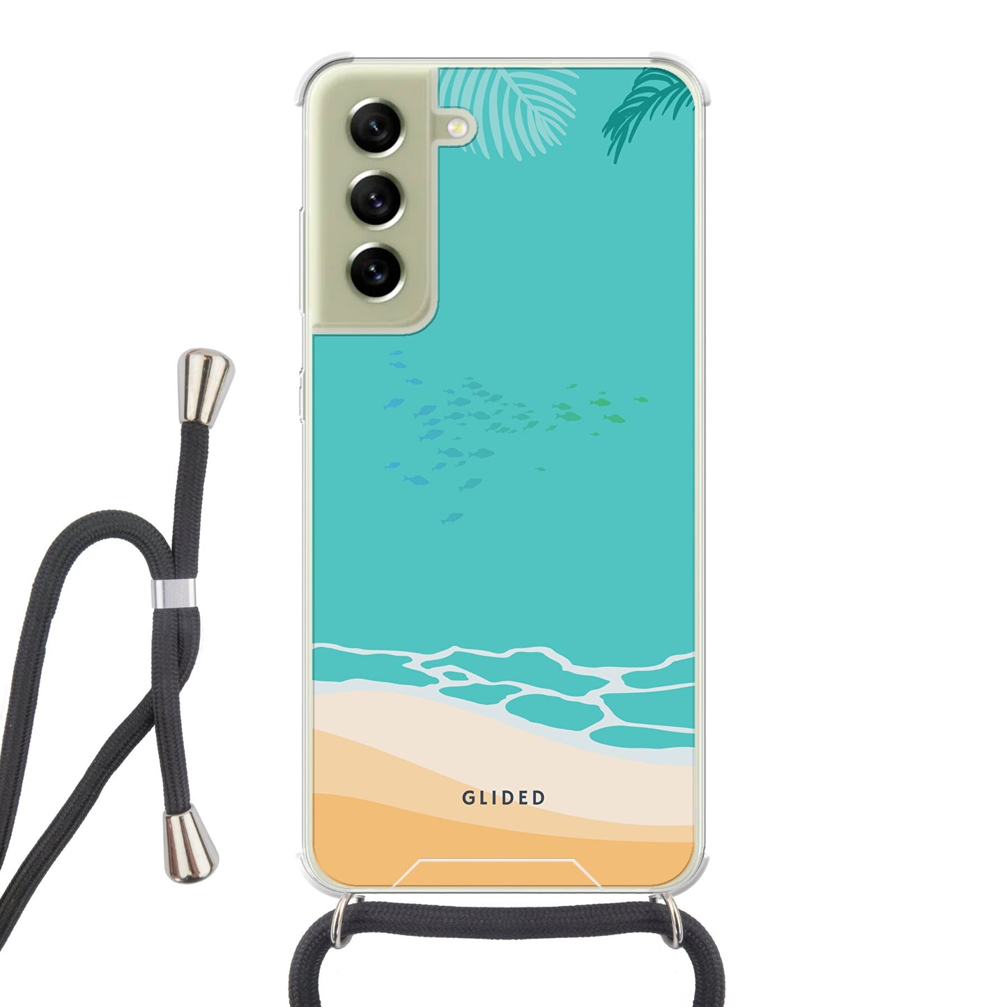 Beachy - Samsung Galaxy S21 FE Handyhülle Crossbody case mit Band