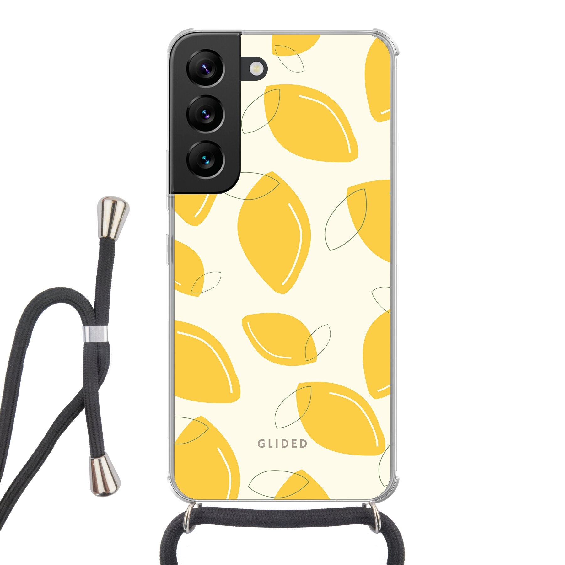 Abstract Lemon - Samsung Galaxy S22 - Crossbody case mit Band