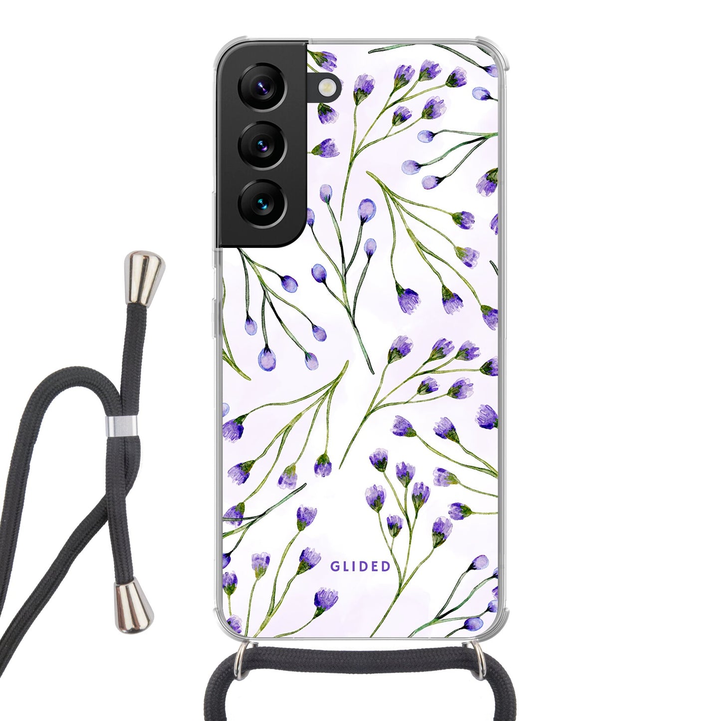 Violet Garden - Samsung Galaxy S22 Handyhülle Crossbody case mit Band