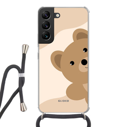 BearLove Left - Samsung Galaxy S22 Handyhülle Crossbody case mit Band