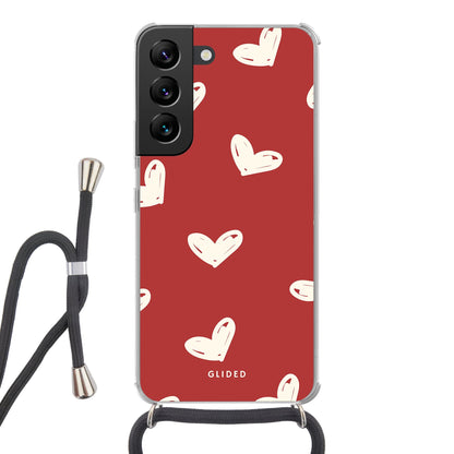 Red Love - Samsung Galaxy S22 - Crossbody case mit Band