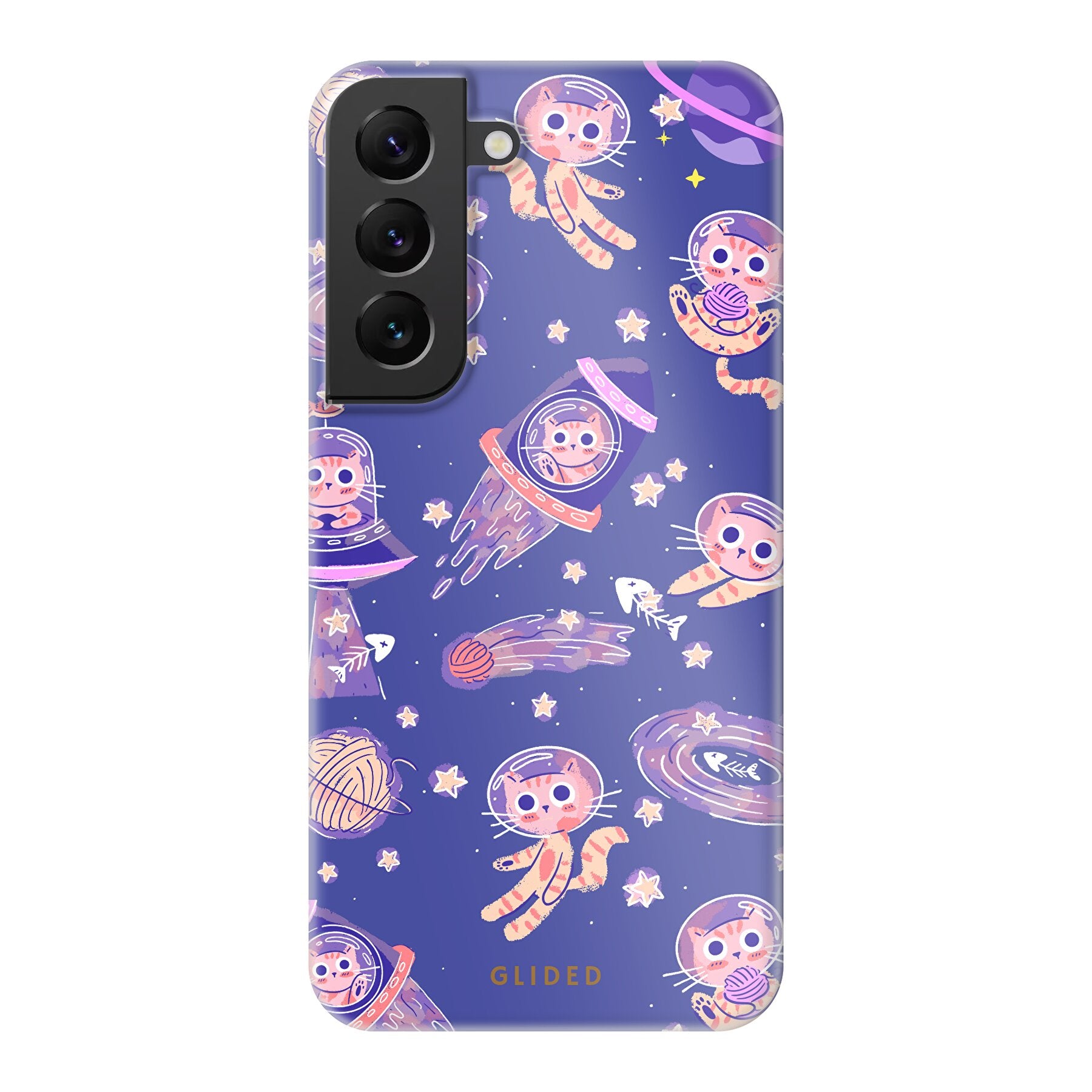 Space Cat - Samsung Galaxy S22 Handyhülle Hard Case