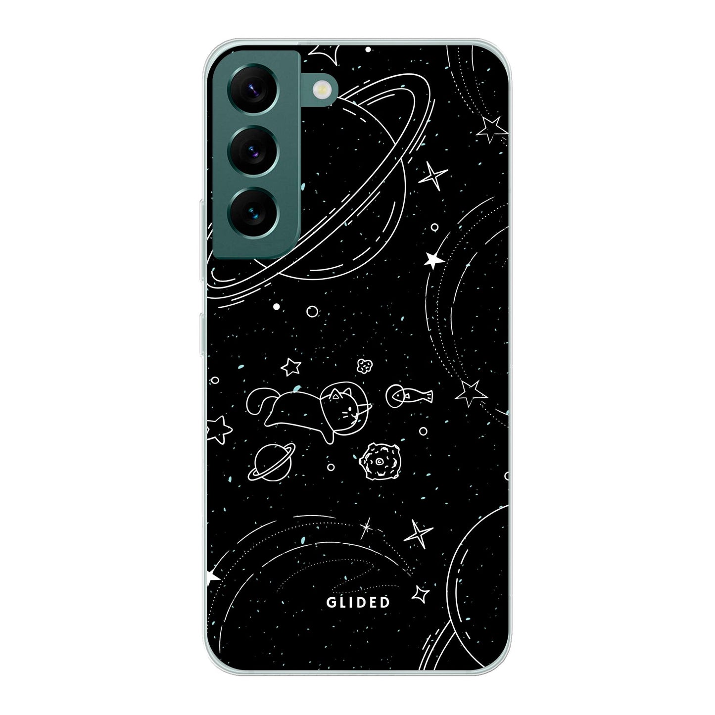 Cosmic Cat - Samsung Galaxy S22 Handyhülle Soft case