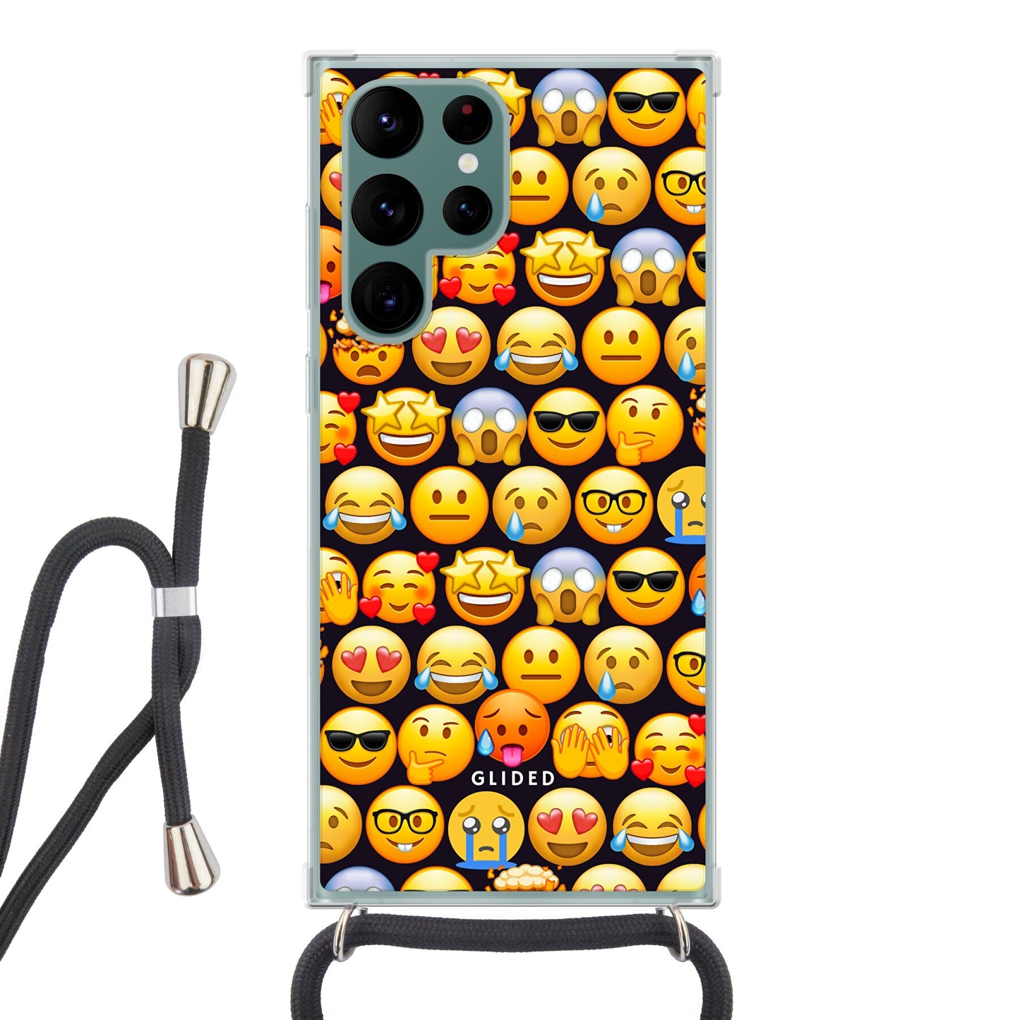 Emoji Town - Samsung Galaxy S22 Ultra Handyhülle Crossbody case mit Band