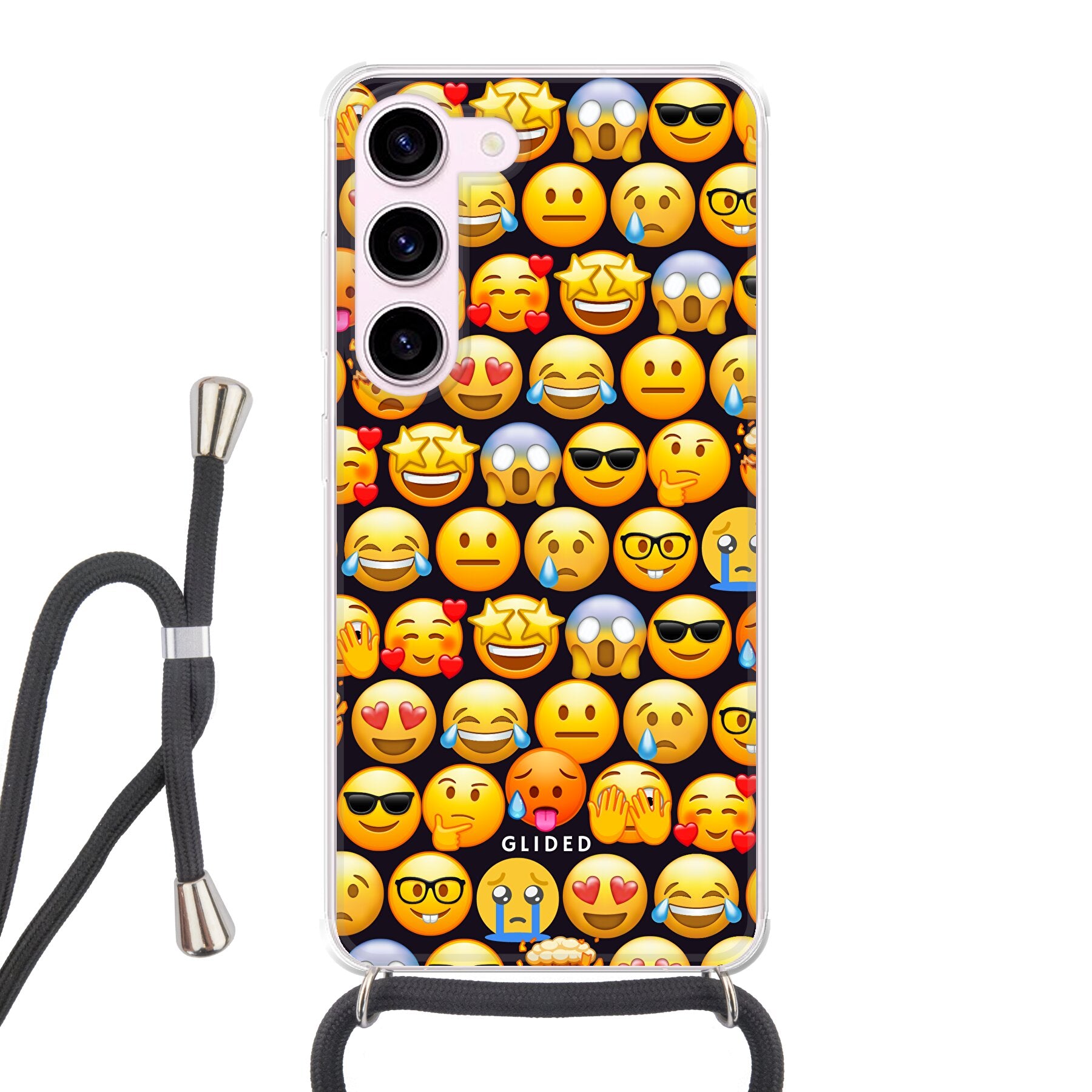 Emoji Town - Samsung Galaxy S23 Handyhülle Crossbody case mit Band