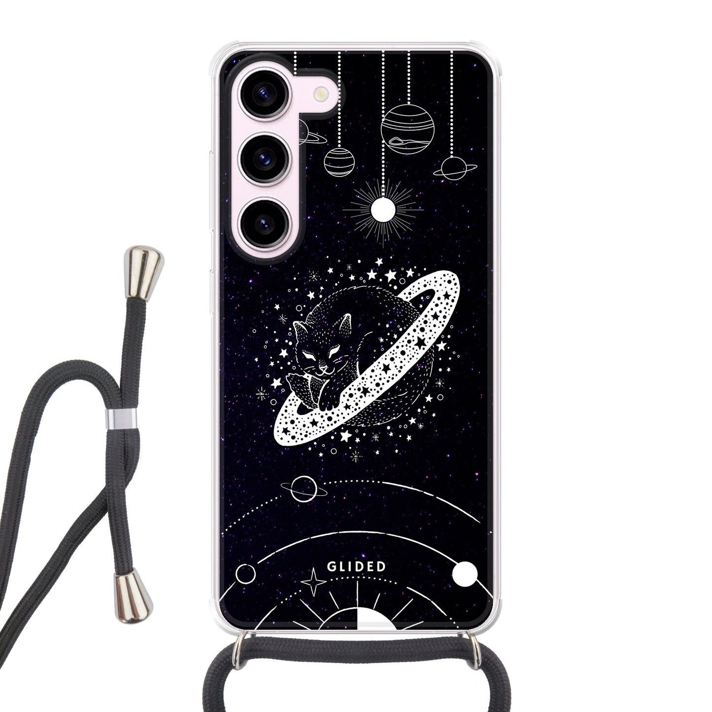 Astro Whiskers - Samsung Galaxy S23 Handyhülle Crossbody case mit Band