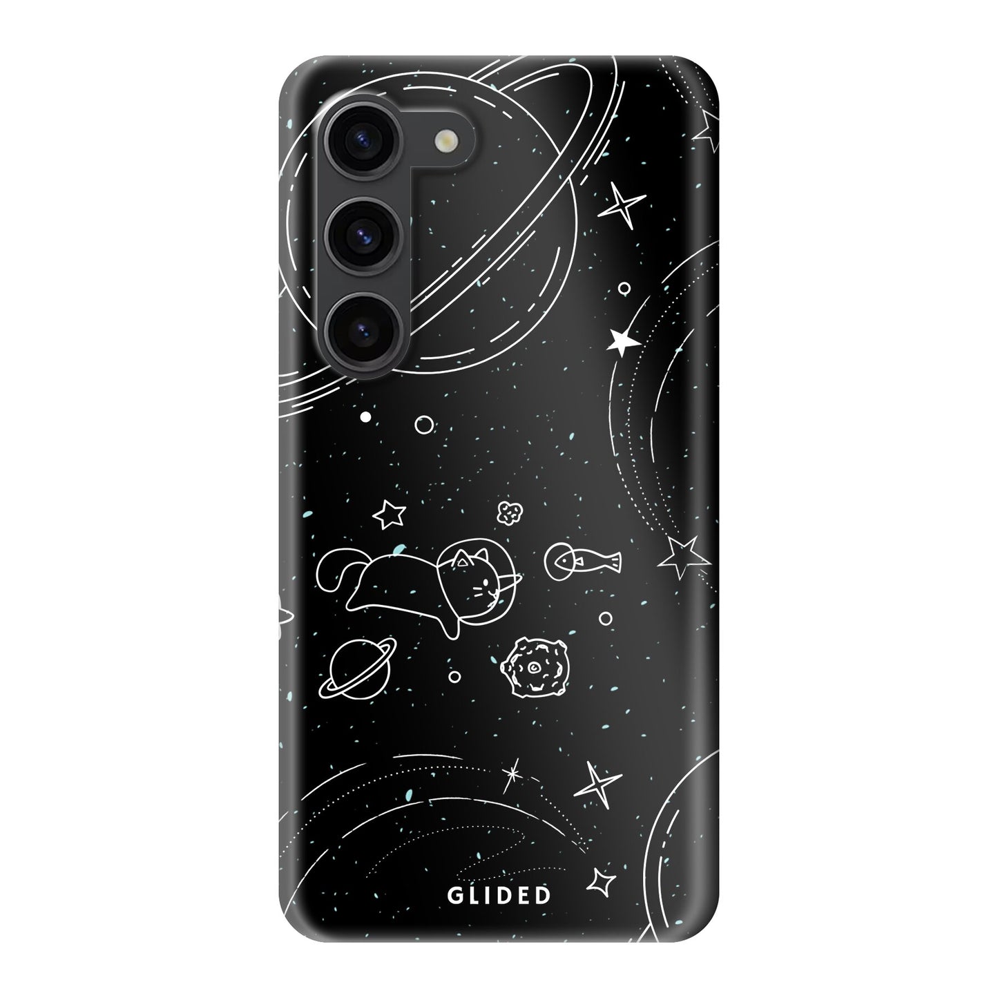 Cosmic Cat - Samsung Galaxy S23 Handyhülle Hard Case