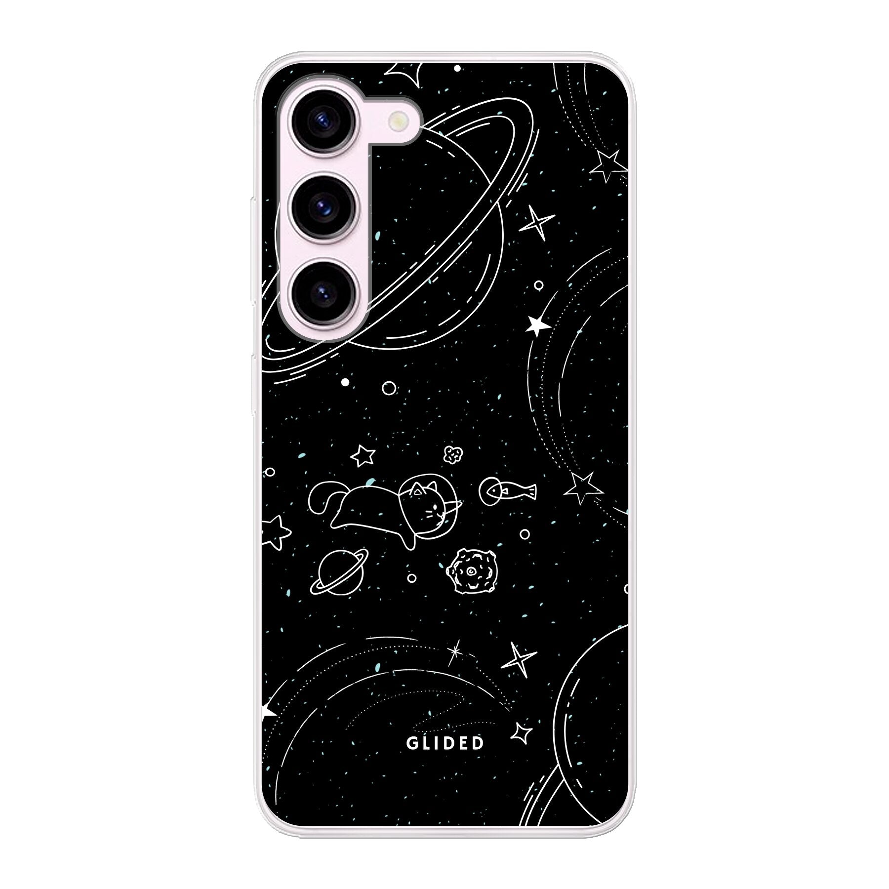 Cosmic Cat - Samsung Galaxy S23 Handyhülle Soft case