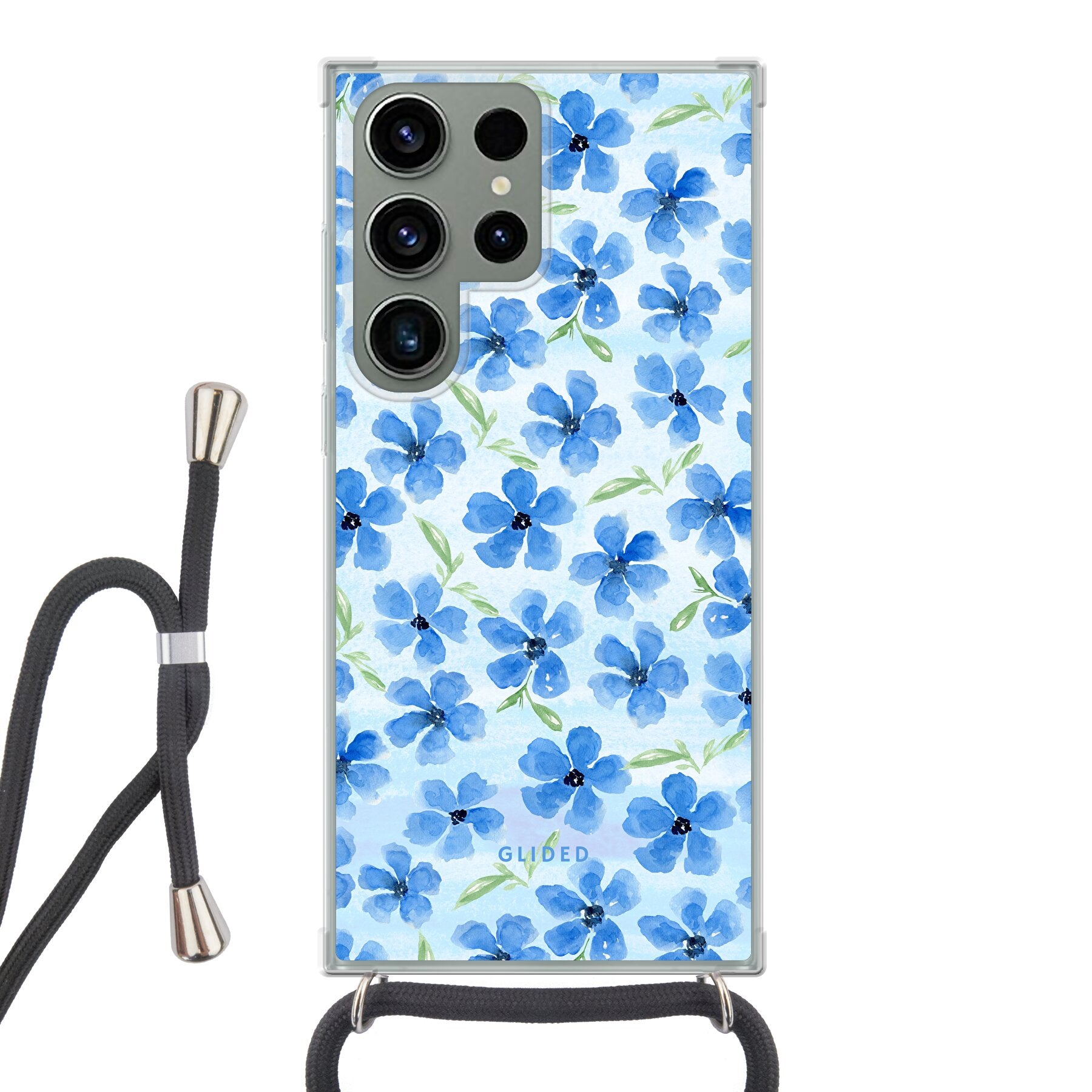 Ocean Blooms - Samsung Galaxy S23 Ultra Handyhülle Crossbody case mit Band