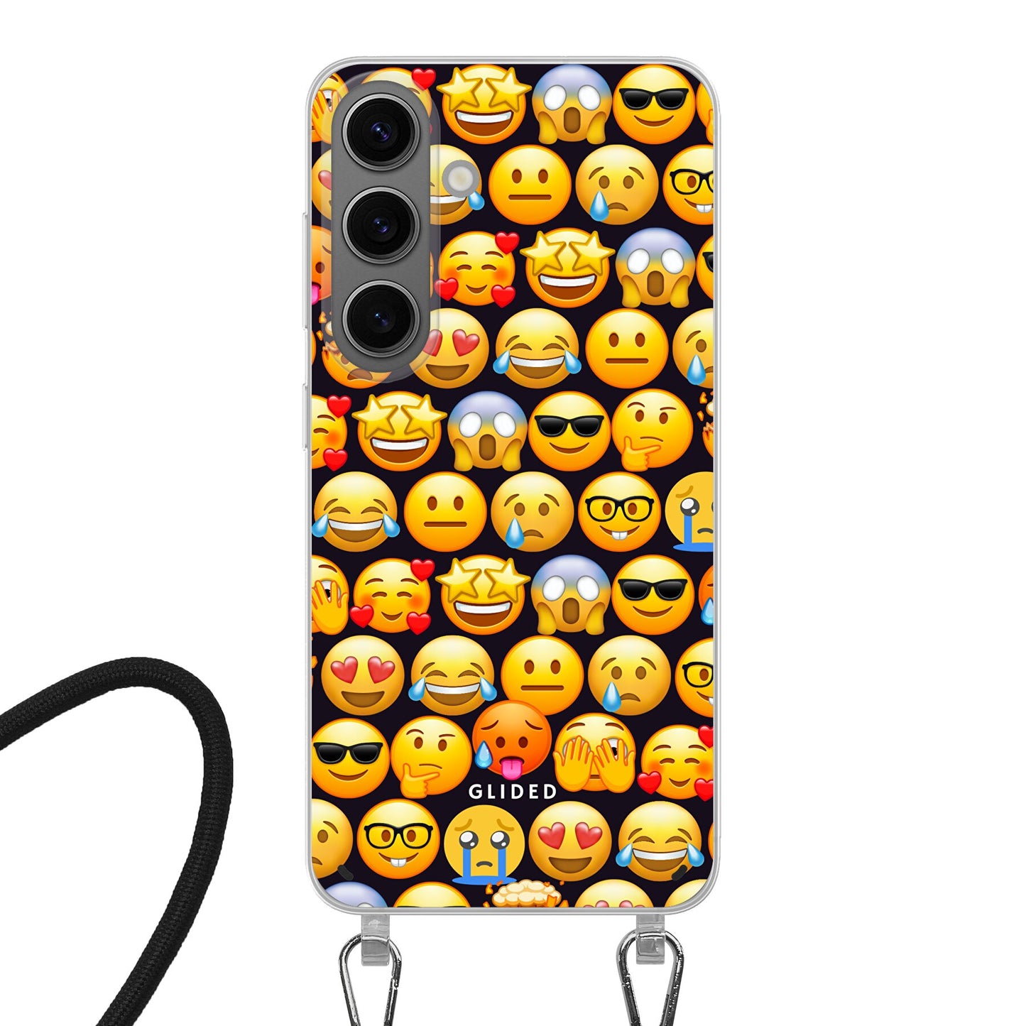 Emoji Town - Samsung Galaxy S24 Handyhülle Crossbody case mit Band