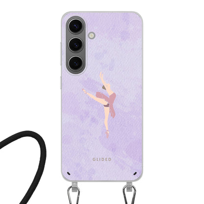 Lavender - Samsung Galaxy S24 Handyhülle Crossbody case mit Band
