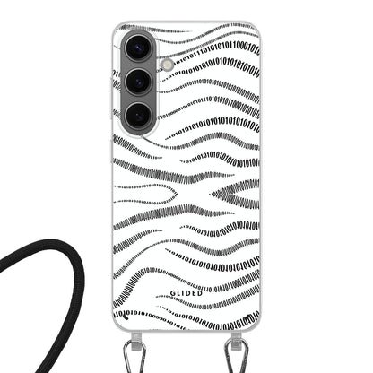 Binary Code - Samsung Galaxy S24 Handyhülle Crossbody case mit Band