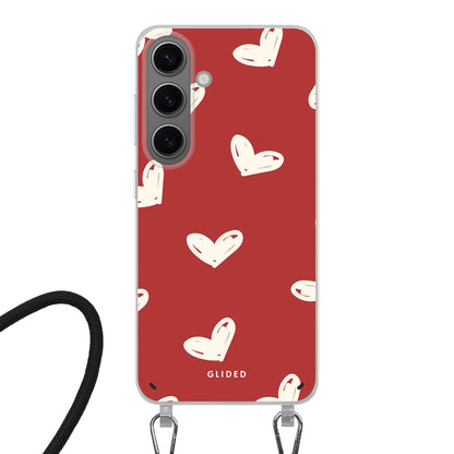 Red Love - Samsung Galaxy S24 - Crossbody case mit Band