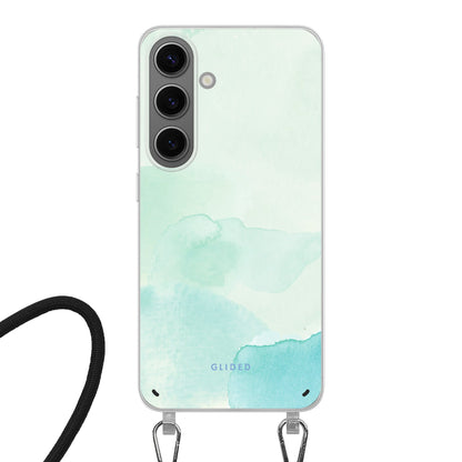 Turquoise Art - Samsung Galaxy S24 Handyhülle Crossbody case mit Band