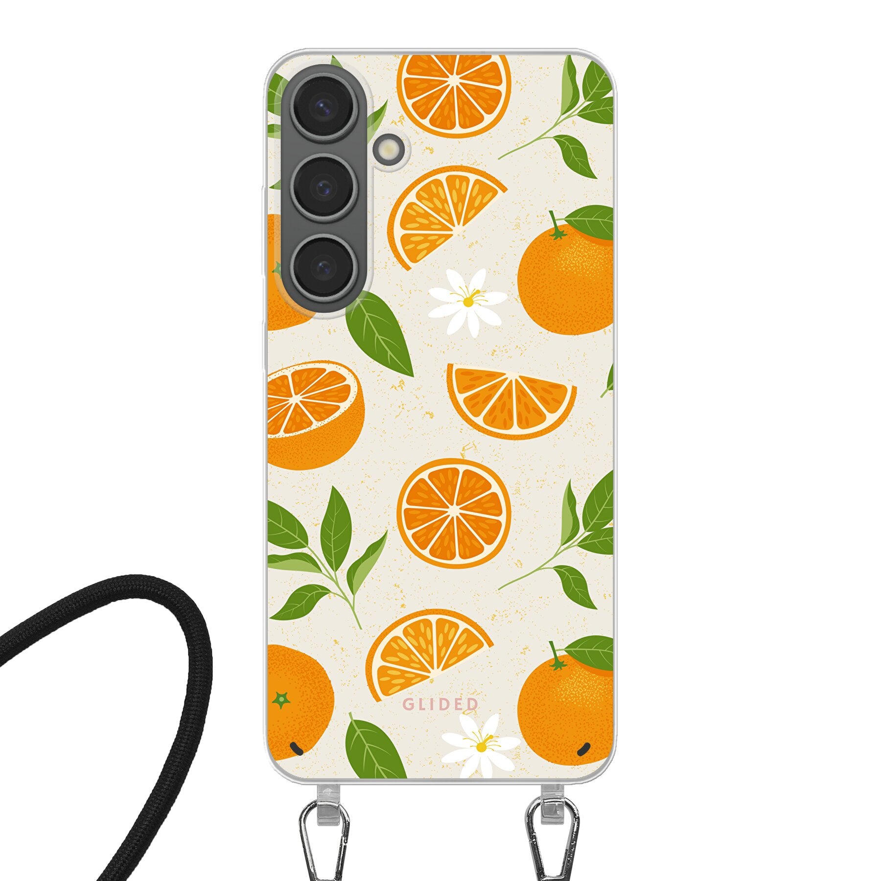 Tasty Orange - Samsung Galaxy S24 Plus Handyhülle Crossbody case mit Band